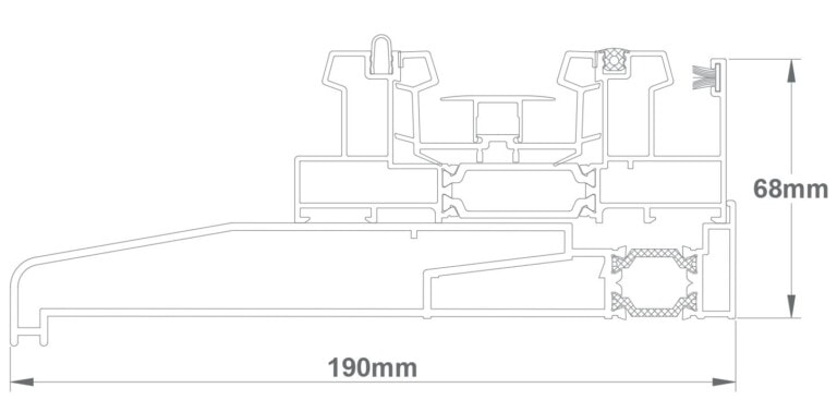 LS25 - Twin track on 190mm